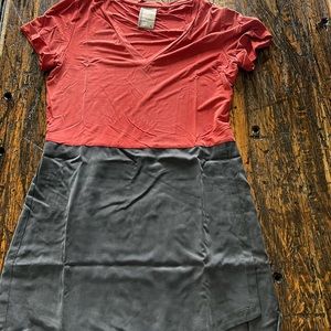 Dolan dress from Anthropologie, short sleeve not fitted, sits above the knee